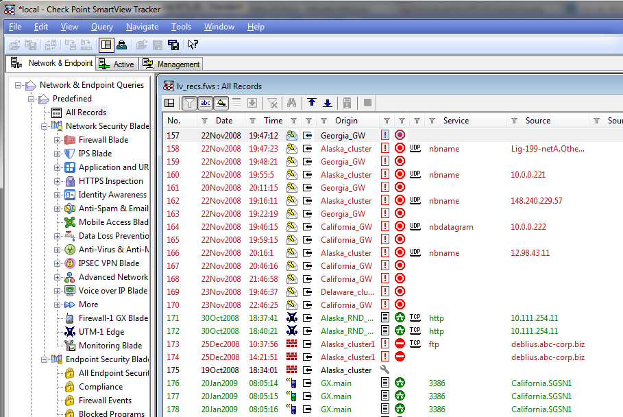 Checkpoint SmartView Tracker